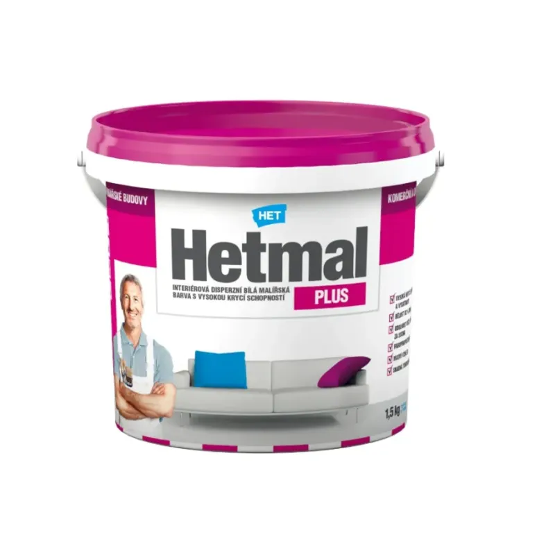 Hetmal biely plus 1,5 kg, 4 kg, 7+1 kg, 15+3 kg Hetmal biely plus 1,5 kg, 4 kg, 7+1 kg, 15+3 kg