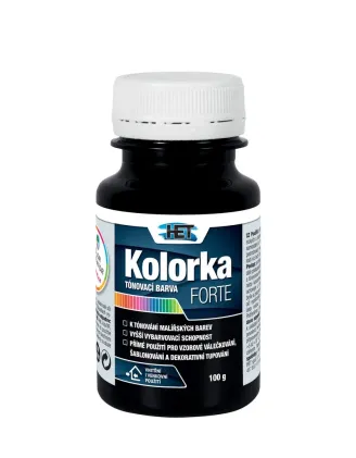 Kolorka forte čierna 100 g a 400 g 0196