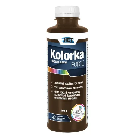 Kolorka forte hnedá 100 g a 400 g 0266
