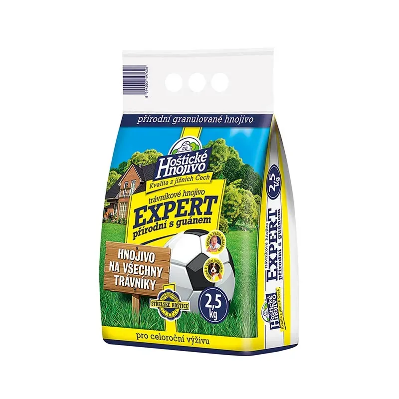 Expert 2,5 kg prírodné trávnikové hnojivo s guánom Expert 2,5 kg prírodné trávnikové hnojivo s guánom