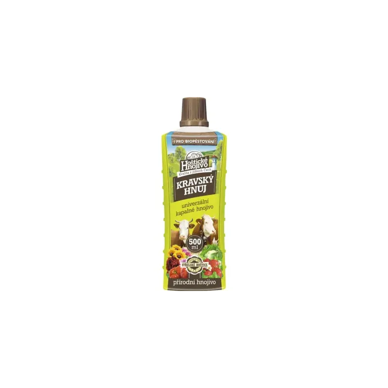 Hoštické hnojivo kravský hnoj tekutý 500 ml Hoštické hnojivo kravský hnoj tekutý 500 ml
