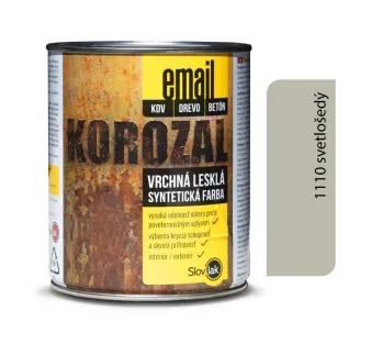 Korozal Email 1110 svetlošedý 0,75 kg a 3 kg