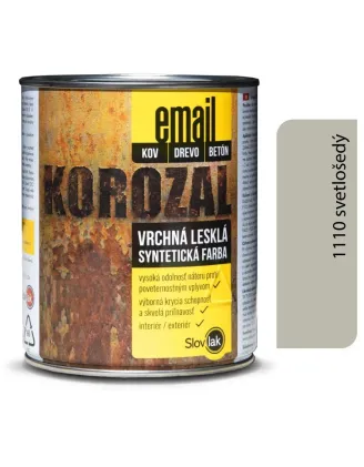 Korozal Email 1110 svetlošedý 0,75 kg a 3 kg
