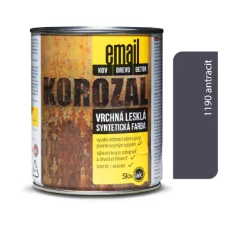 Korozal Email 1190 antracit 0,75 kg a 3 kg