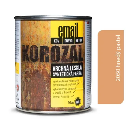 Korozal Email 2050 hnedý pastel 0,75 kg a 3 kg