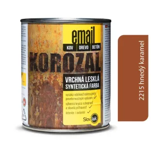 Korozal Email 2215 hnedý karamel 0,75 kg a 3 kg