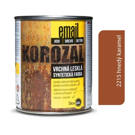 Korozal Email 2215 hnedý karamel 0,75 kg a 3 kg