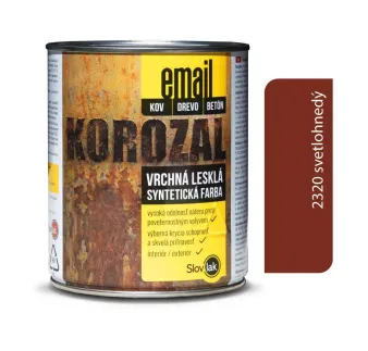 Korozal Email 2320 svetlohnedý 0,75 kg a 3 kg