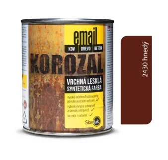 Korozal Email 2430 hnedý 0,75 kg a 3 kg