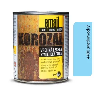 Korozal Email 4400 svetlomodrý 0,75 kg a 3 kg