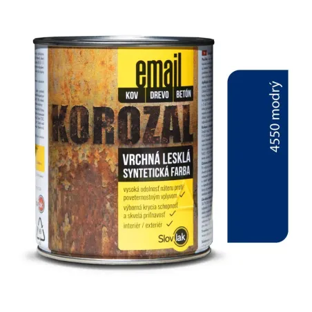 Korozal Email 4550 modrý 0,75 kg a 3 kg