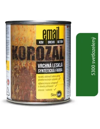 Korozal Email 5300 svetlozelený 0,75 kg a 3 kg