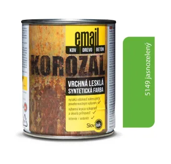 Korozal Email 5149 jasnozelený 0,75 kg a 3 kg