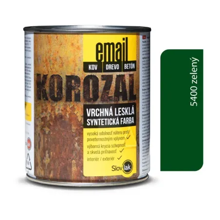 Korozal Email 5400 zelený 0,75 kg a 3 kg