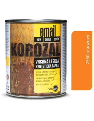 Korozal Email 7550 oranžový 0,75 kg a 3 kg