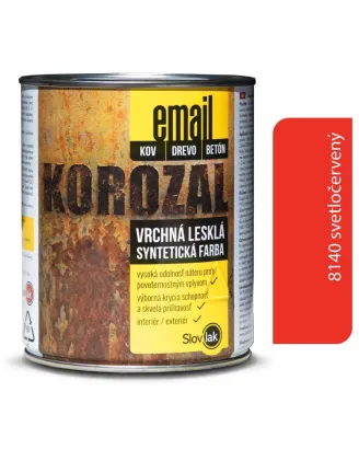 Korozal Email 8140 svetločervený 0,75 kg a 3 kg