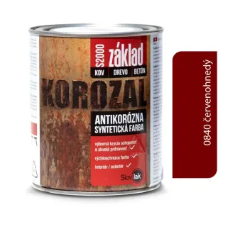 Korozal Základ S2000 0840 červenohnedý 1 kg a 5 kg