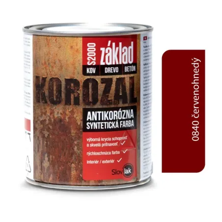 Korozal Základ S2000 0840 červenohnedý 1 kg a 5 kg