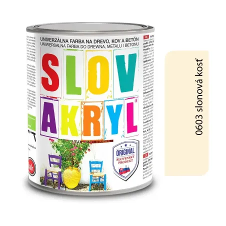 Slovakryl 0603 - slonová kosť 0,75 kg, 2,5 kg a 5 kg