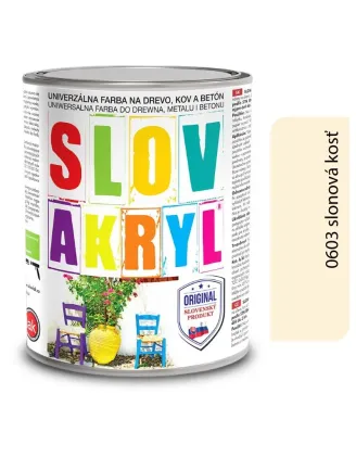 Slovakryl 0603 - slonová kosť 0,75 kg, 2,5 kg a 5 kg