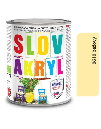 Slovakryl 0610 - béžový 0,75 kg a 5 kg