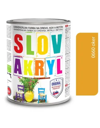 Slovakryl 0660 - oker 0,75 kg a 5 kg