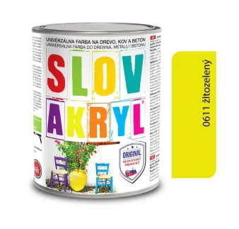 Slovakryl 0611 - žltozelený 0,75 kg a 5 kg