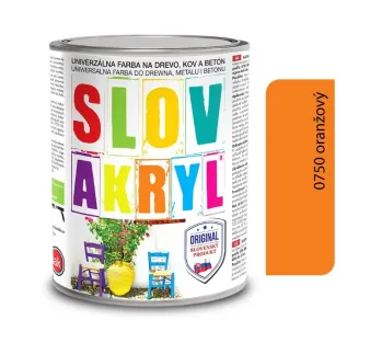 Slovakryl 0750 - oranžový 0,75 kg, 2,5 kg a 5 kg