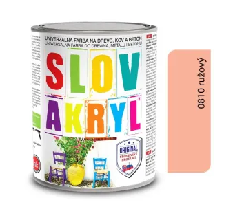 Slovakryl 0810 - ružový 0,75 kg a 5 kg