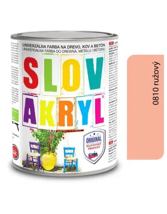 Slovakryl 0810 - ružový 0,75 kg a 5 kg