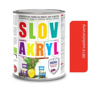 Slovakryl 0815 - červený 0,75 kg, 2,5 kg a 5 kg
