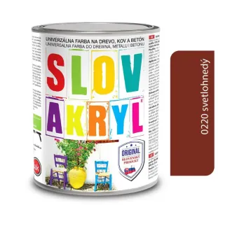 Slovakryl 0220 - svetlohnedý 0,75 kg, 2,5 kg a 5 kg