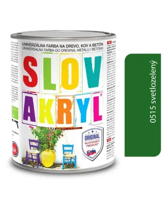 Slovakryl 0515 - svetlozelený 0,75 kg a 5 kg