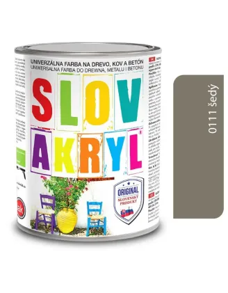 Slovakryl 0111 - šedý 0,75 kg a 5 kg