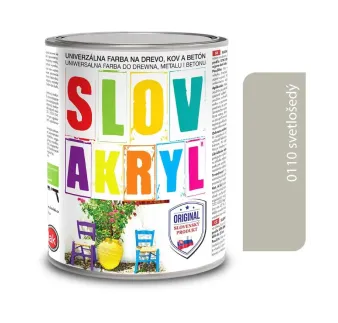Slovakryl 0110 - šedý svetlý 0,75 kg, 2,5 kg a 5 kg