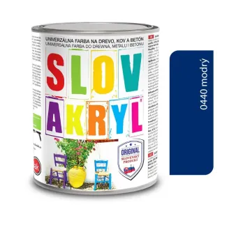 Slovakryl 0440 - modrý 0,75 kg a 5 kg