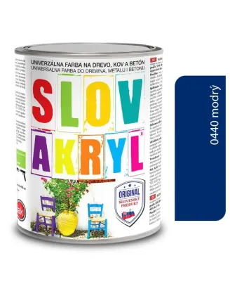 Slovakryl 0440 - modrý 0,75 kg a 5 kg