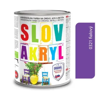 Slovakryl 0321 - fialový 0,75 kg a 5 kg