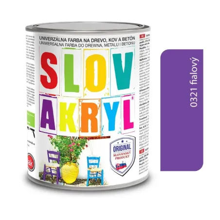Slovakryl 0321 - fialový 0,75 kg a 5 kg