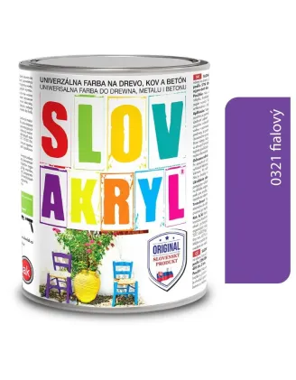 Slovakryl 0321 - fialový 0,75 kg a 5 kg