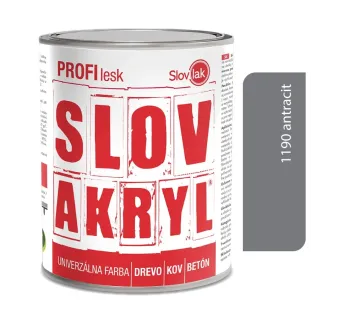 Slovakryl Profi Lesk antracit 1190/RAL7016 0,75 kg