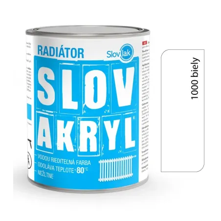 Slovakryl Radiátor biely 0,75 kg