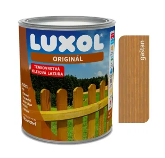 Luxol Originál gaštan 0020 - Tenkovrstvá lazúra 0,75 l, 2,5 l, 4,5 l