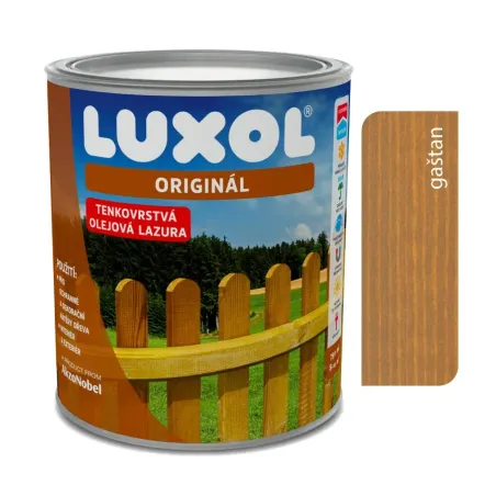 Luxol Originál gaštan 0020 - Tenkovrstvá lazúra 0,75 l, 2,5 l, 4,5 l