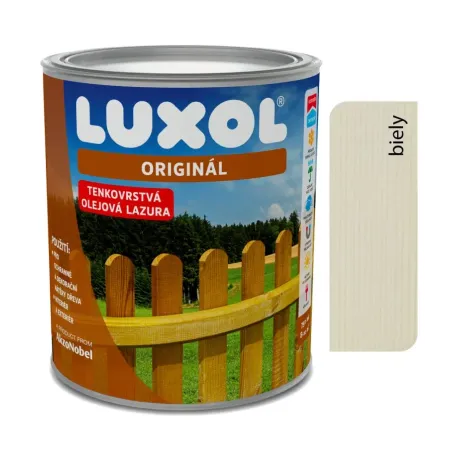 Luxol Originál biely 0010 - Tenkovrstvá lazúra 0,75 l, 2,5 l