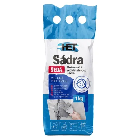 Het Sádra štukatérska šedá 1 kg