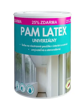 PAM Latex univerzál 0,8 kg+0,2 kg zdarma - Latexový náter