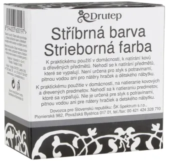 Strieborná Farba 5 g + 15 ml