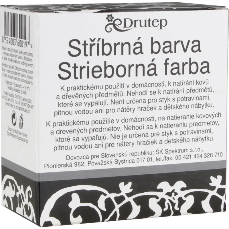 Strieborná Farba 5 g + 15 ml Strieborná Farba 5 g + 15 ml