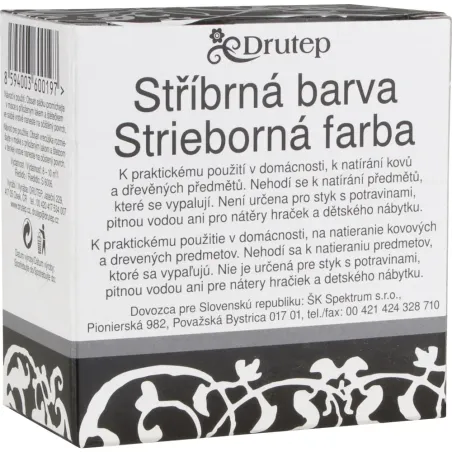 Strieborná Farba 5 g + 15 ml